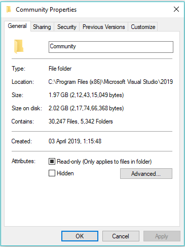 Working with Visual Studio 2019 free Community Edition